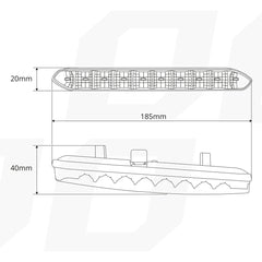 Luces diurnas DRL 810 con fila de LED