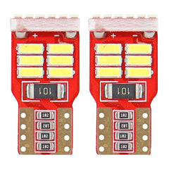 Bombillas LED blancas W5W T10 con 18 diodos 4014