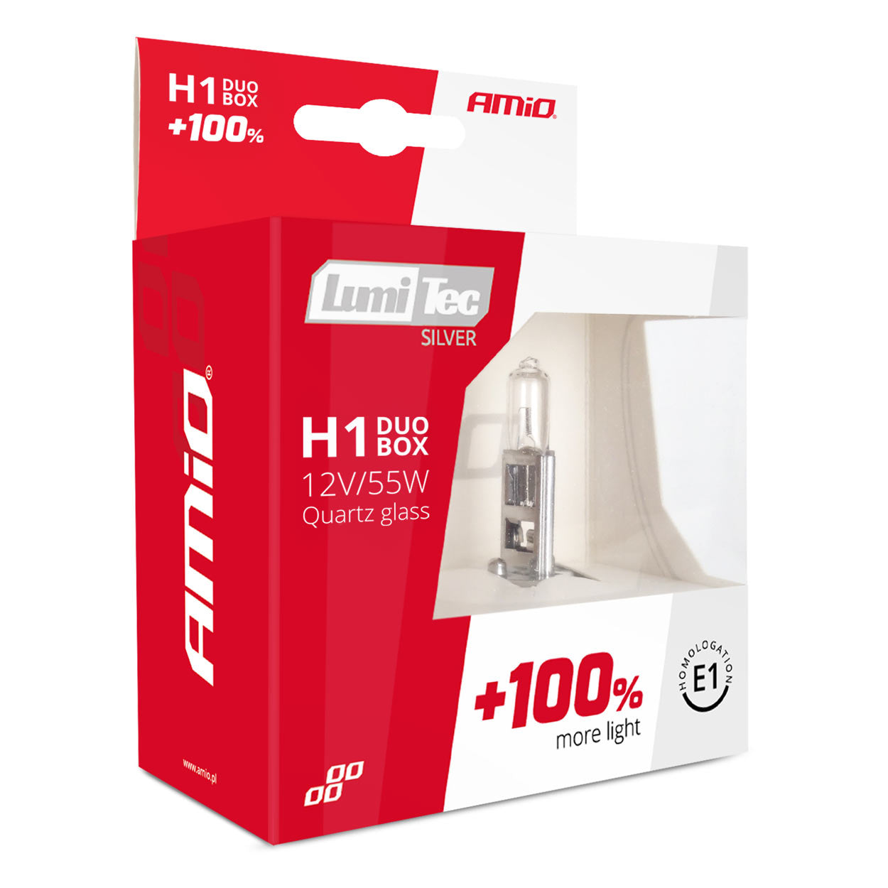 Bombillas halógenas H1 12V 55W LumiTec Silver