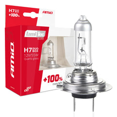 Bombillas halógenas H7 LumiTec Silver 12V 55W en paquete de 2 unidades.