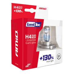 Paquete con dos bombillas halógenas H4 LumiTec Limited