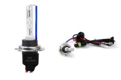 Bombilla de xenón H7 con base metálica y temperatura de color de 8000K