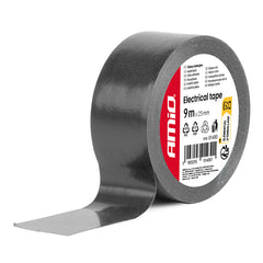 Cinta negra 25 mm x 9 m en paquete de 9 unidades