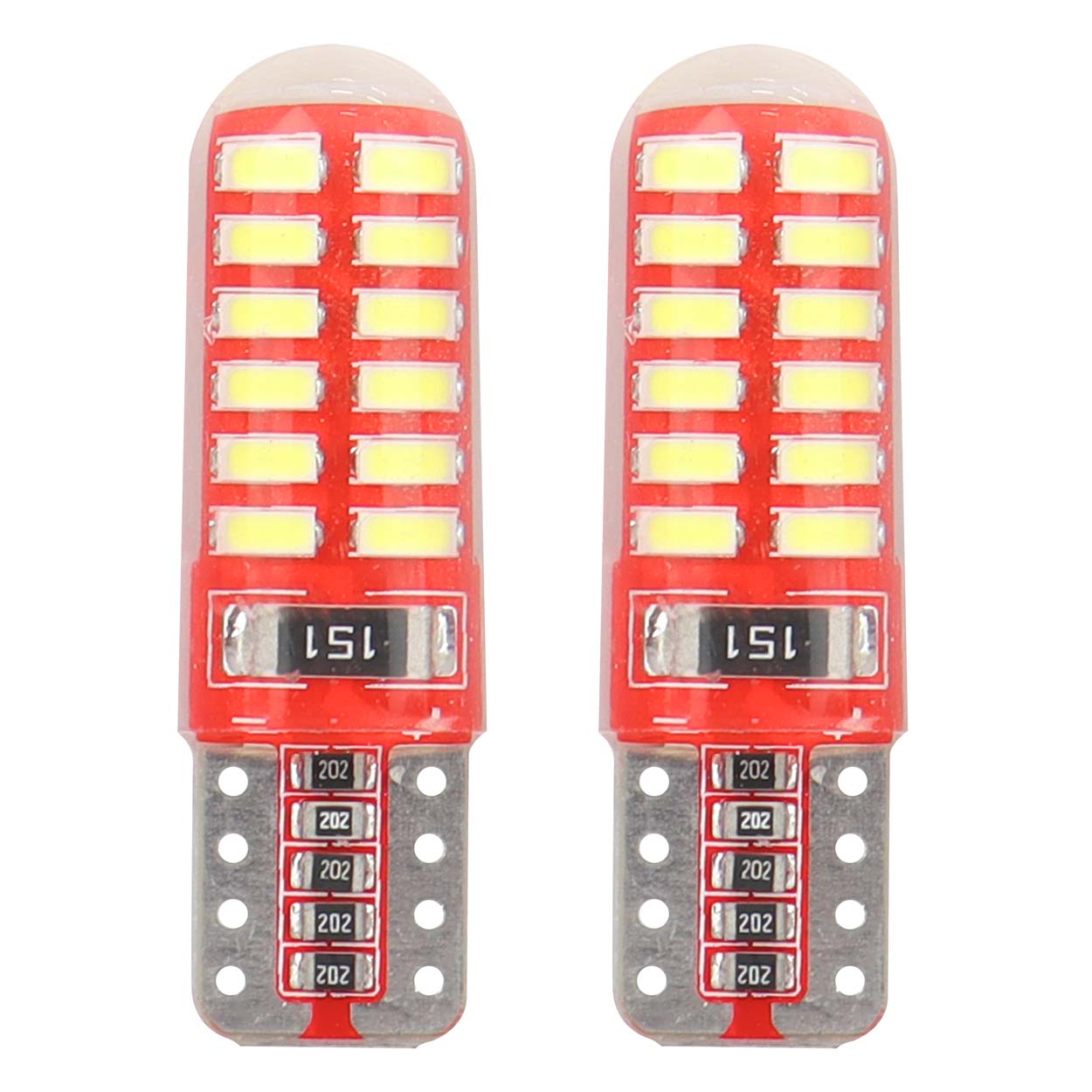 Bombilla LED T10e W5W con CANBUS y 24 diodos LED SMD 3014