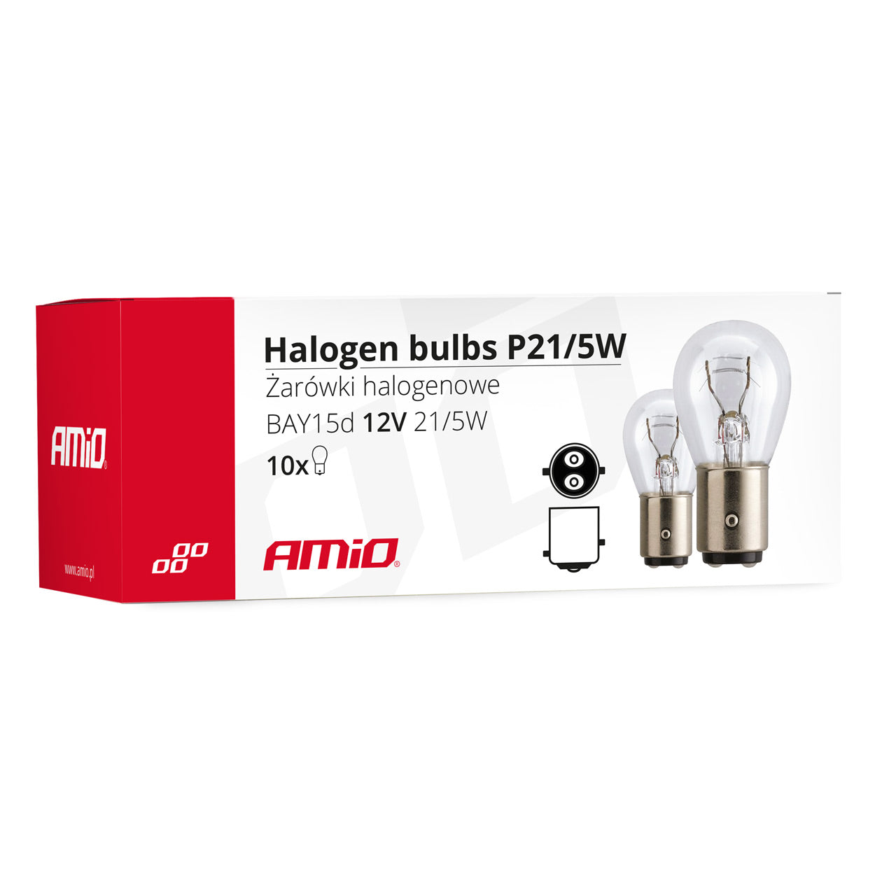 Bombillas halógenas P21/5W para 12 V