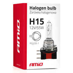 Bombilla halógena H15 para iluminación del vehículo