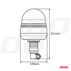 Luz de advertencia LED WAR09P con luz naranja