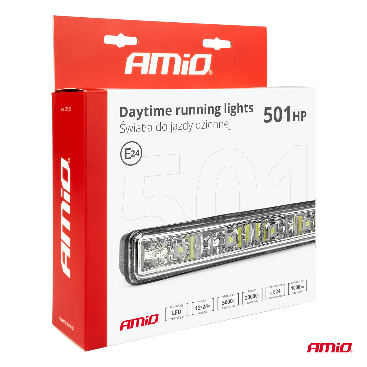 Juego de dos luces diurnas DRL 501HP