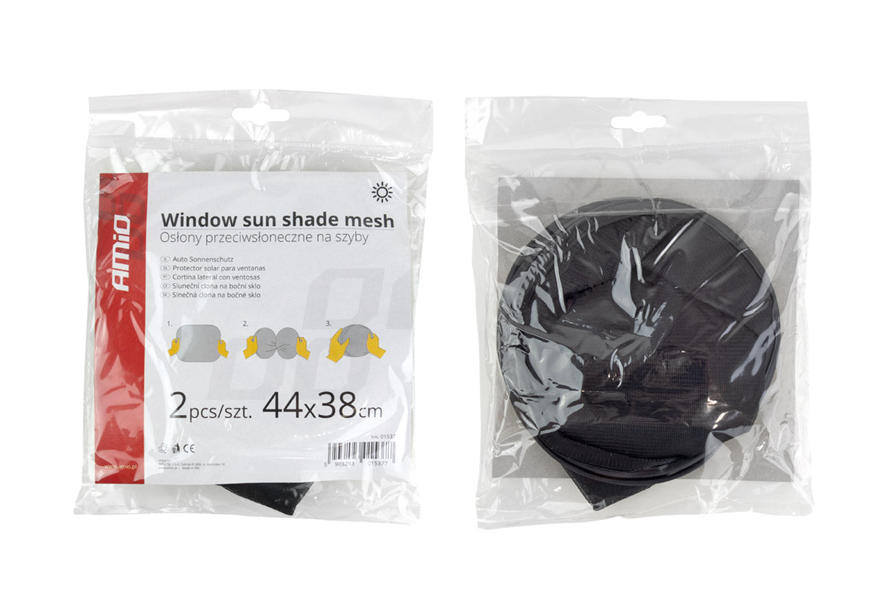 Parasol negro de malla de nylon para ventanilla lateral