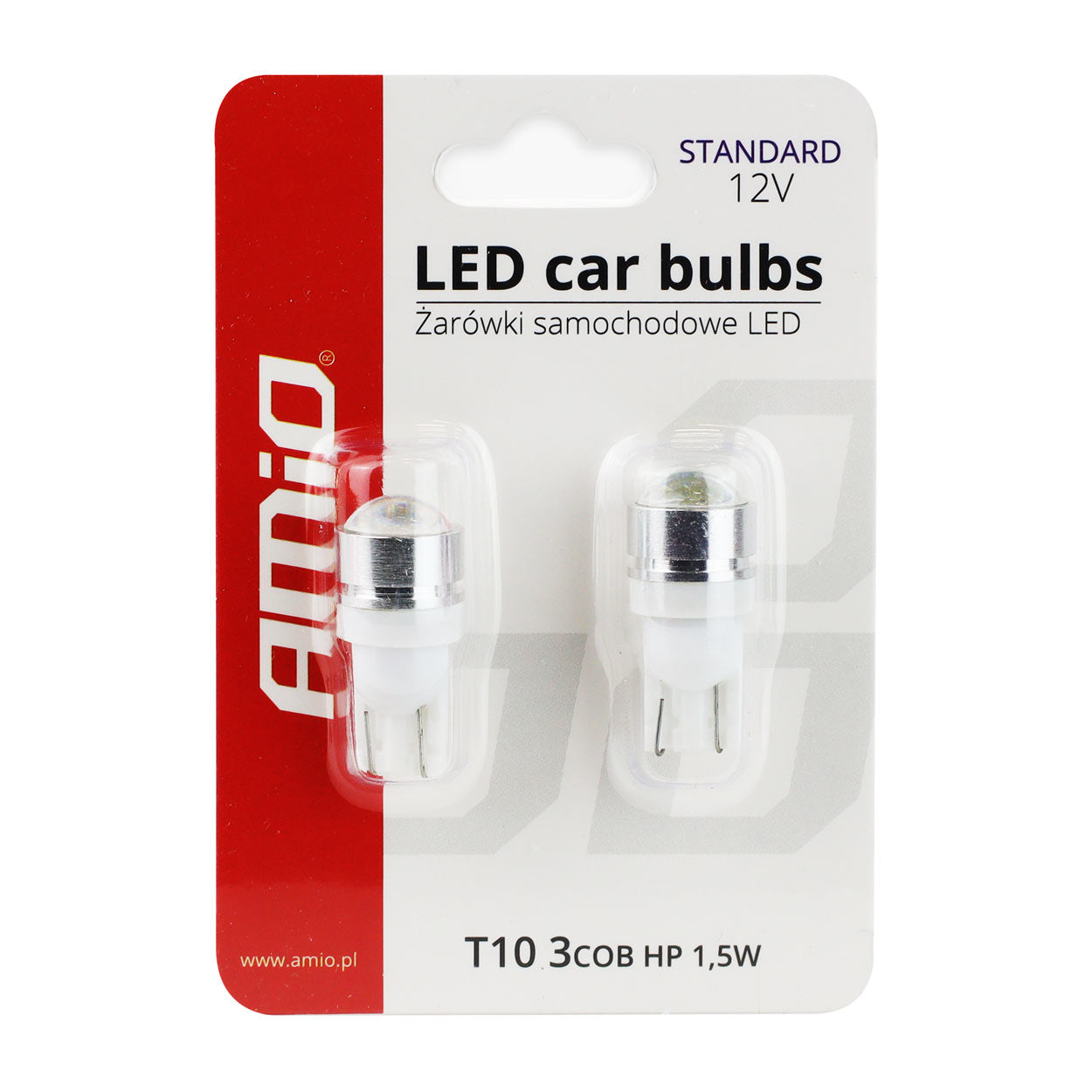 Bombilla LED T10 W5W con lente