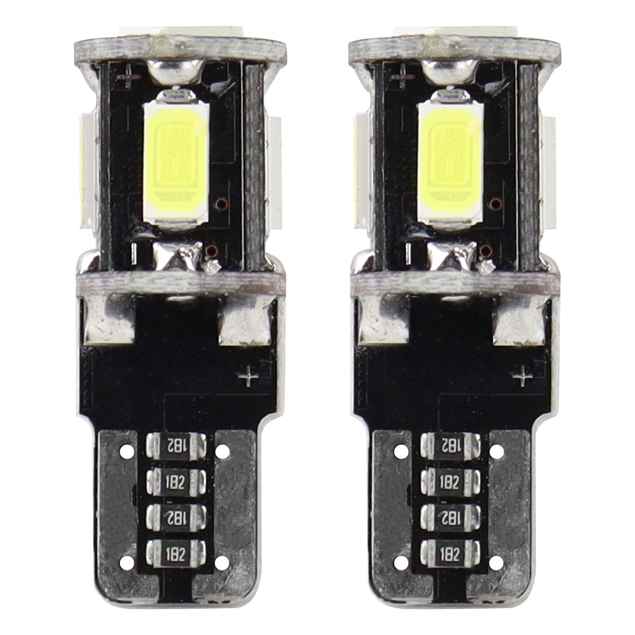 LED-pære T10 W5W CANBUS med 5 SMD 5730-dioder