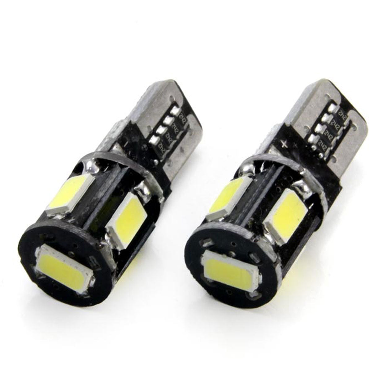 LED-pære med T10 W5W-fatning og 5 SMD-dioder