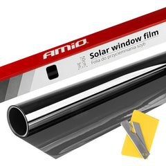 Sort solfilm med cirka 30 procent lysgennemgang