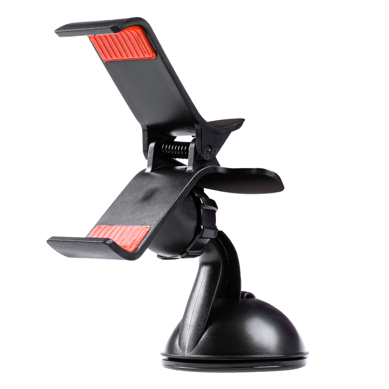 Soporte universal para móvil de coche con ventosa y pinza giratoria