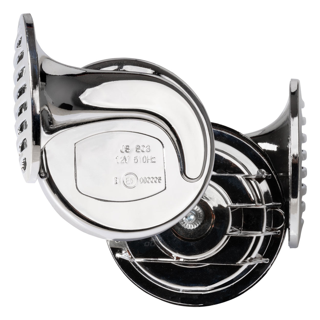Bocina cromada 12 V, 2 unidades, CHR-01
