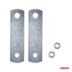 Juego de 2 bocinas cromadas para 12 V