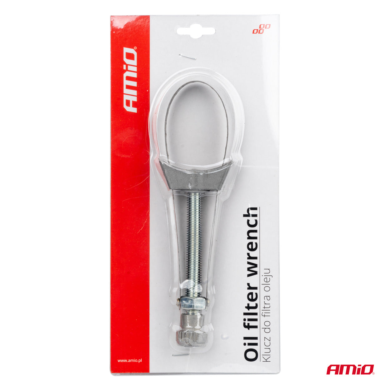 Llave para filtro de aceite con correa ajustable