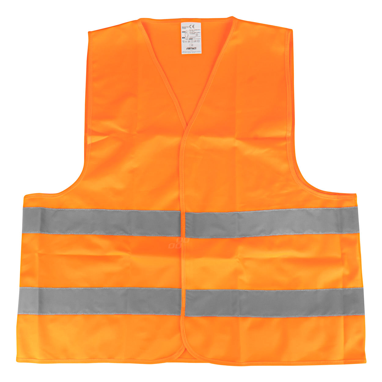 Chaleco reflectante naranja talla XL con bandas reflectantes