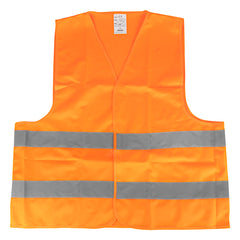 Chaleco reflectante naranja talla XL con bandas reflectantes