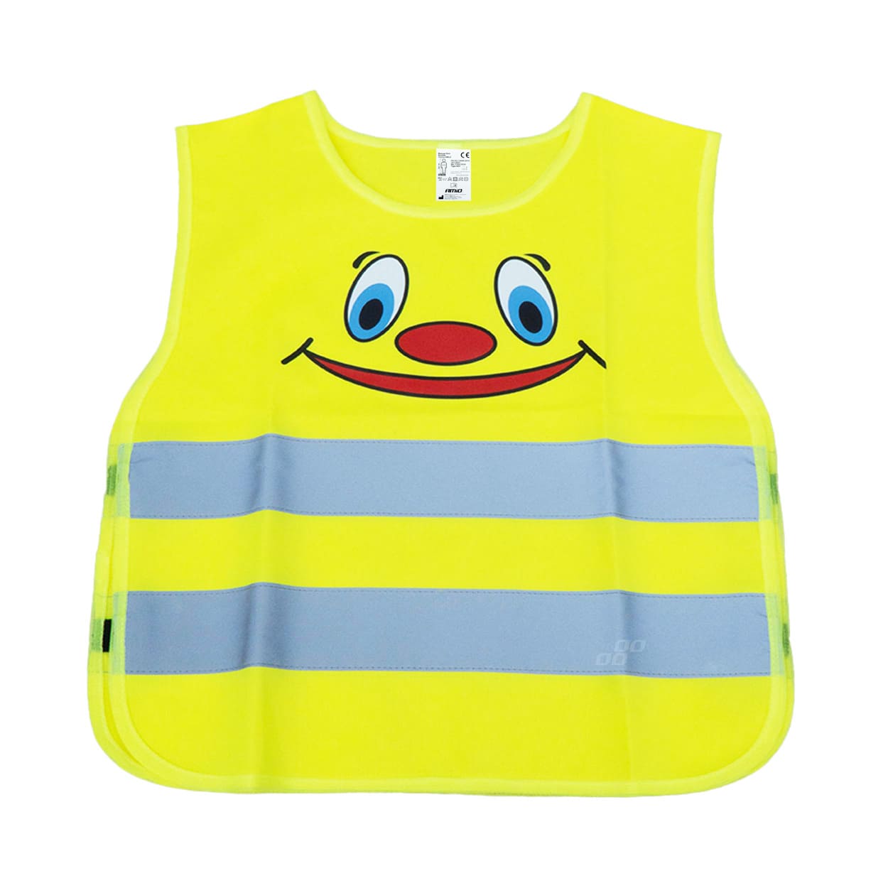 Chaleco de seguridad amarillo para niños con bandas reflectantes