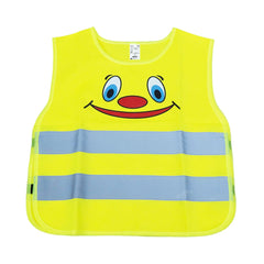 Chaleco de seguridad amarillo para niños con bandas reflectantes