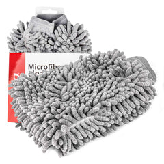 Guante de microfibra de doble cara Cwash-09 para la limpieza del coche