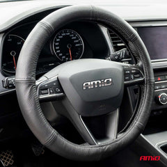 Funda de volante de cuero natural en talla S 35-37 cm