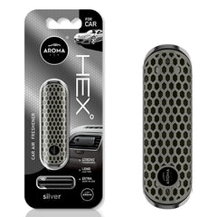 HEX Silver polymer bilduft til ventilationsrist