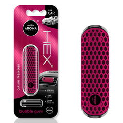 HEX Bubble Gum bilduft i polymer til bilens ventilationsgitter