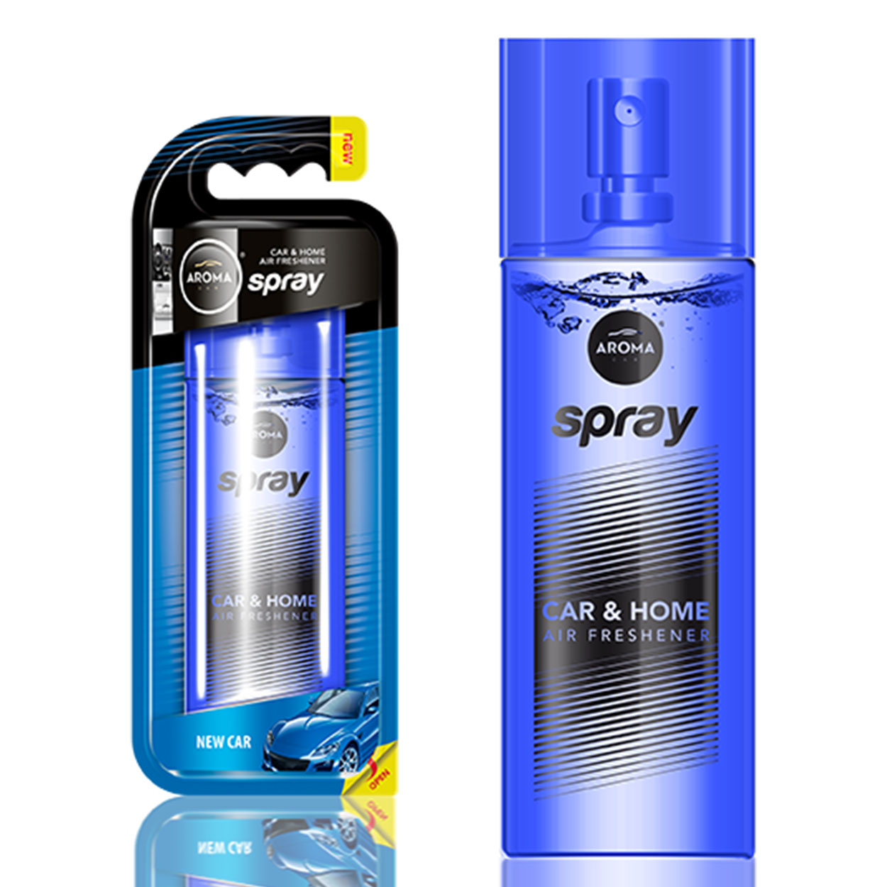 Aroma Car Spray New Car ambientador en spray en botella de cristal con pulverizador