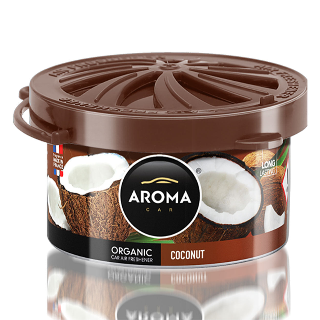 Ambientador para coche Aroma Car Organic Coconut en lata de aluminio