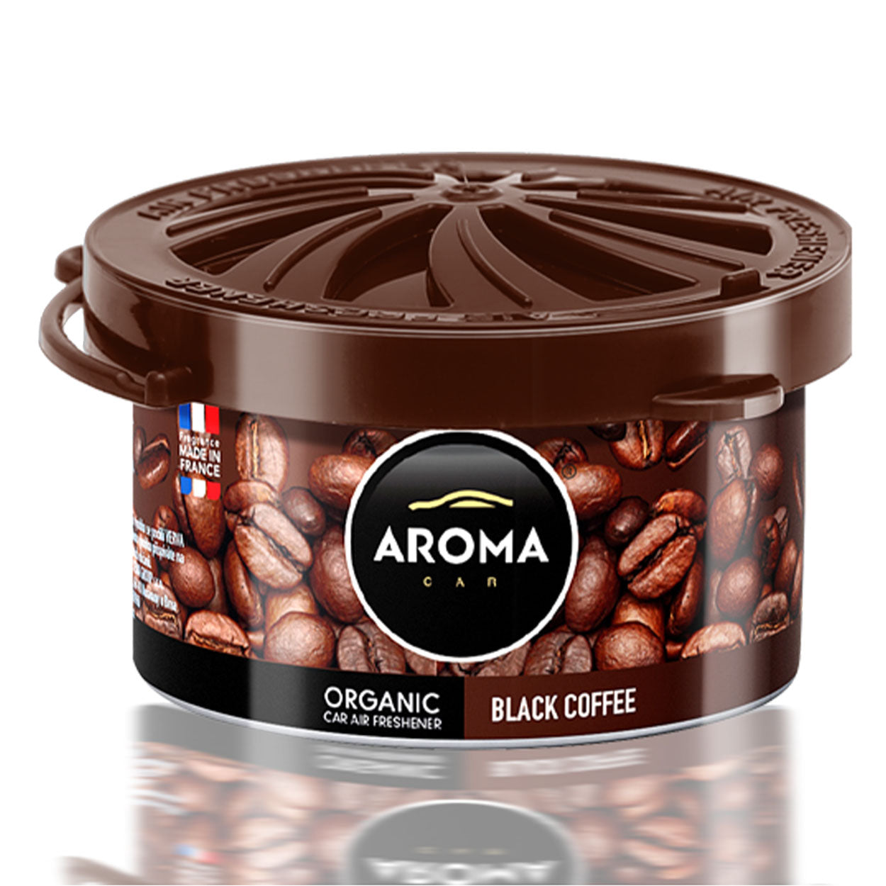 Aroma Organic Black Coffee ambientador para coche en lata de aluminio