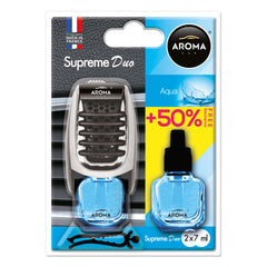 Aroma Supreme Duo Aqua ambientador para coche con clip para rejilla de ventilación