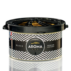 Ambientador para coche Aroma Car Prestige Organic Black en lata negra