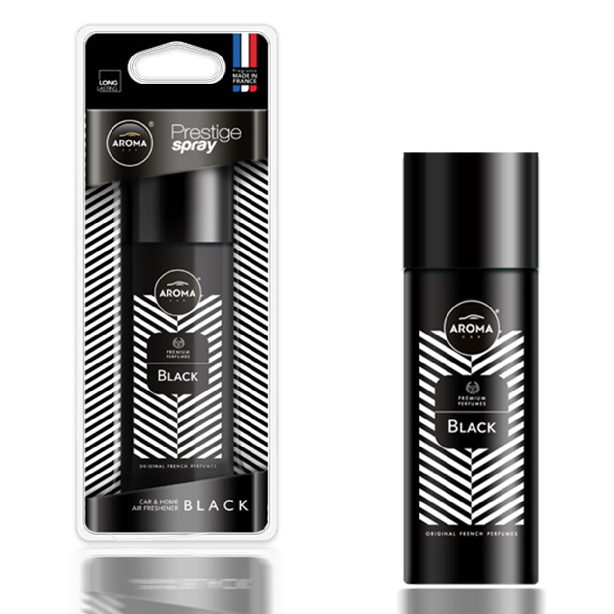 Aroma Prestige Spray Black ambientador para coche en spray de 50 ml