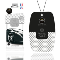 Aroma Prestige Card Silver hængende luftfrisker til bil