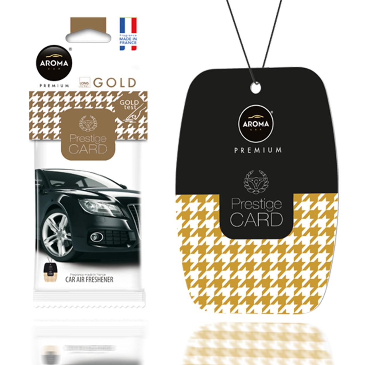 Aroma Prestige Card Gold ambientador colgante para coche