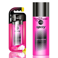 Spray ambientador para coche con aroma a chicle en botella de cristal de 50 ml