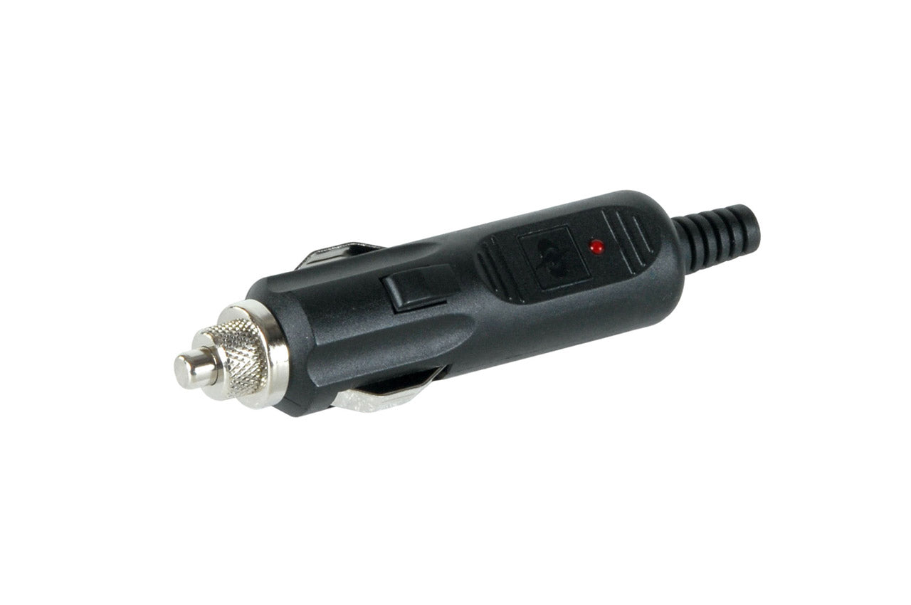 Enchufe de mechero EURO para 12/24 V con LED y fusible