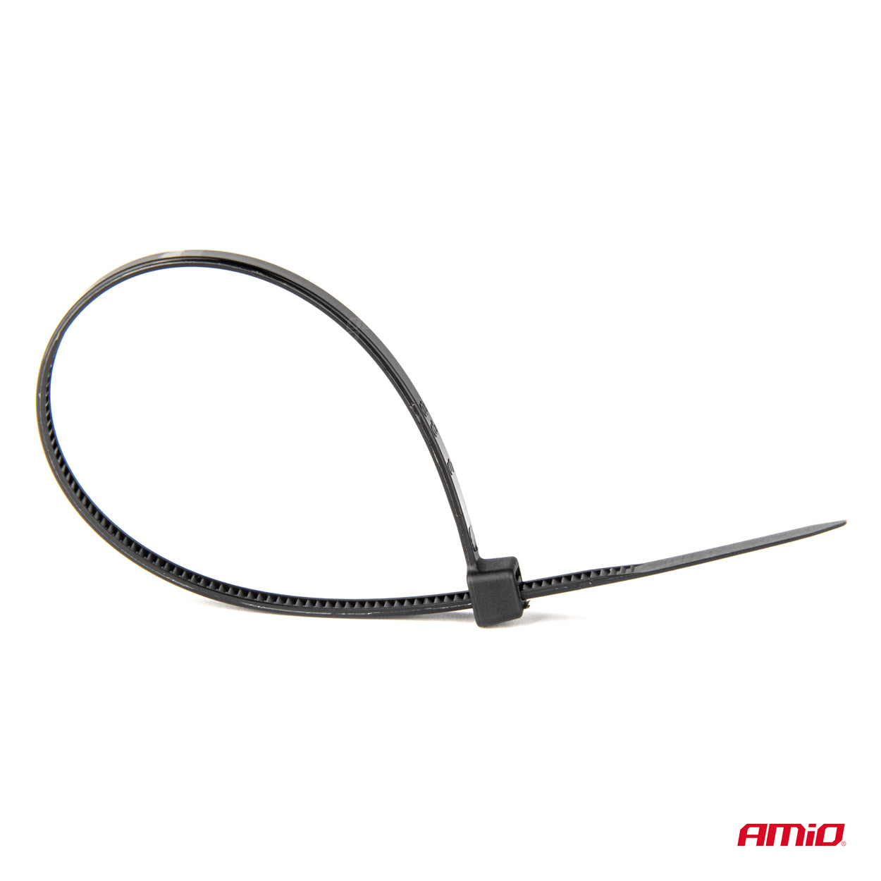 Sorte kabelbindere i plast, 3,6 x 150 mm