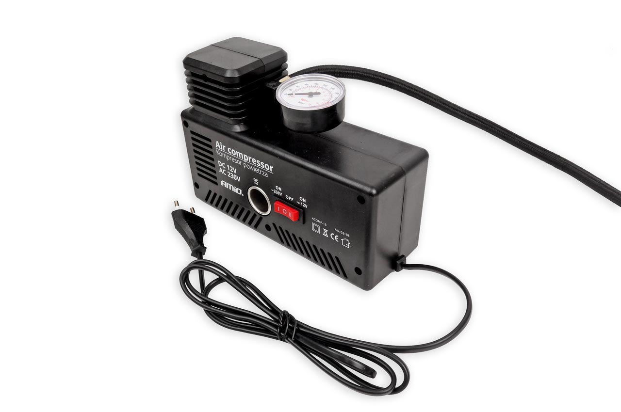 Bilkompressor Acomp-13 med integreret manometer