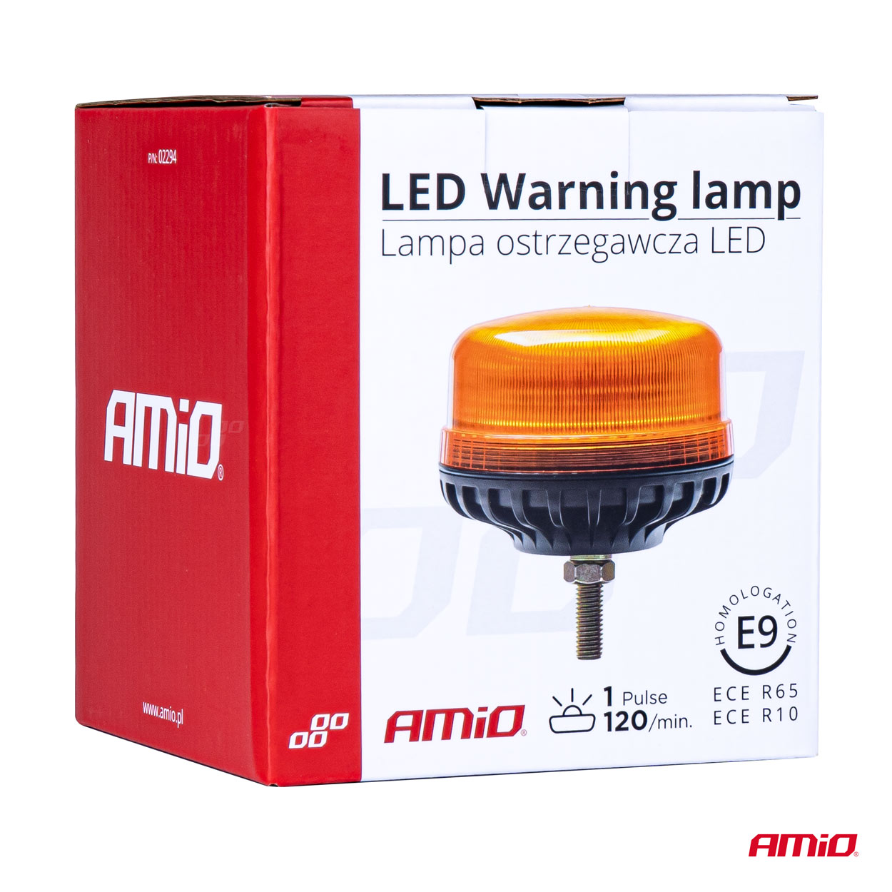 Luz de advertencia LED naranja intermitente