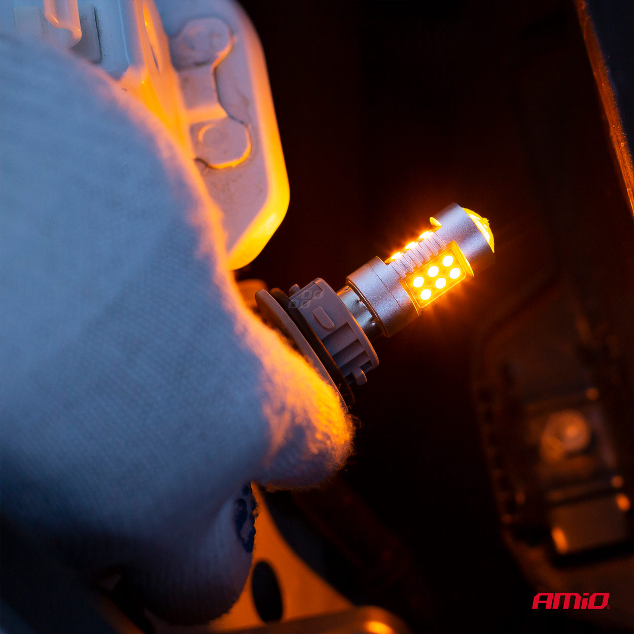 Bombilla LED CANBUS T20 7440 WY21W vista lateral