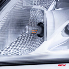 Bombilla LED T20 7440 WY21W con iluminación LED ámbar