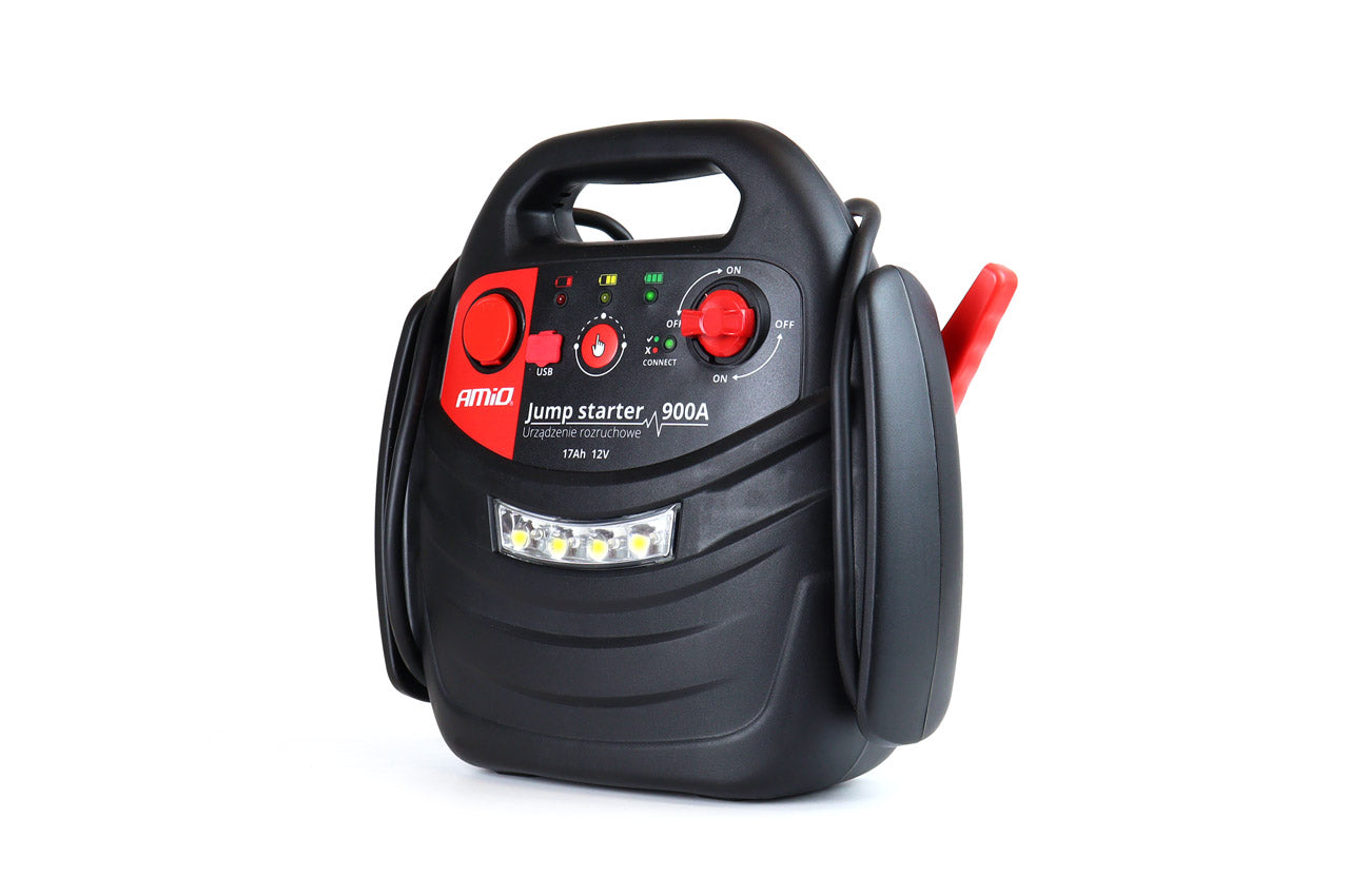 Jumpstarter med 12 V-udtag og USB-port
