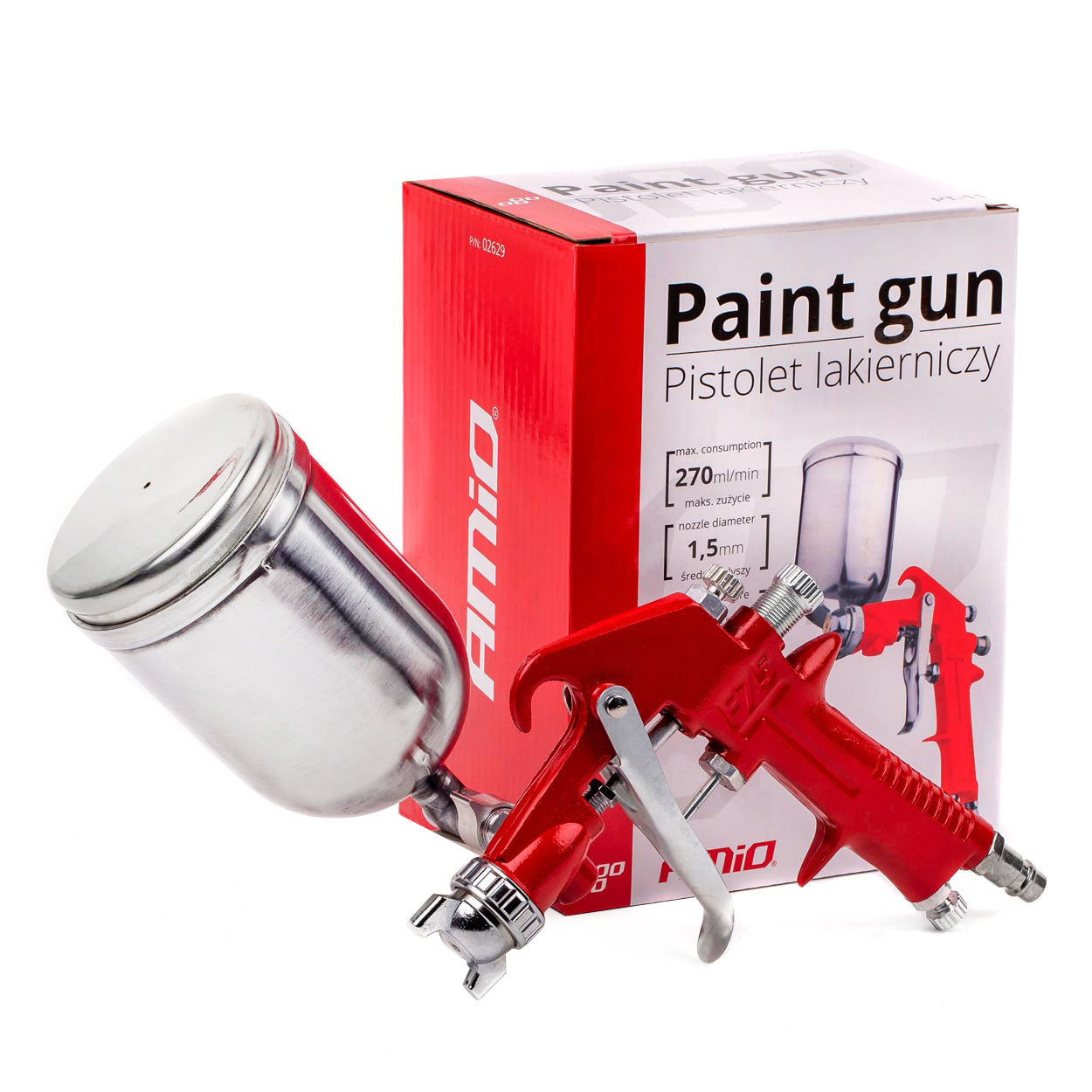 Set de pistola de pintura HVLP PT-11 de perfil