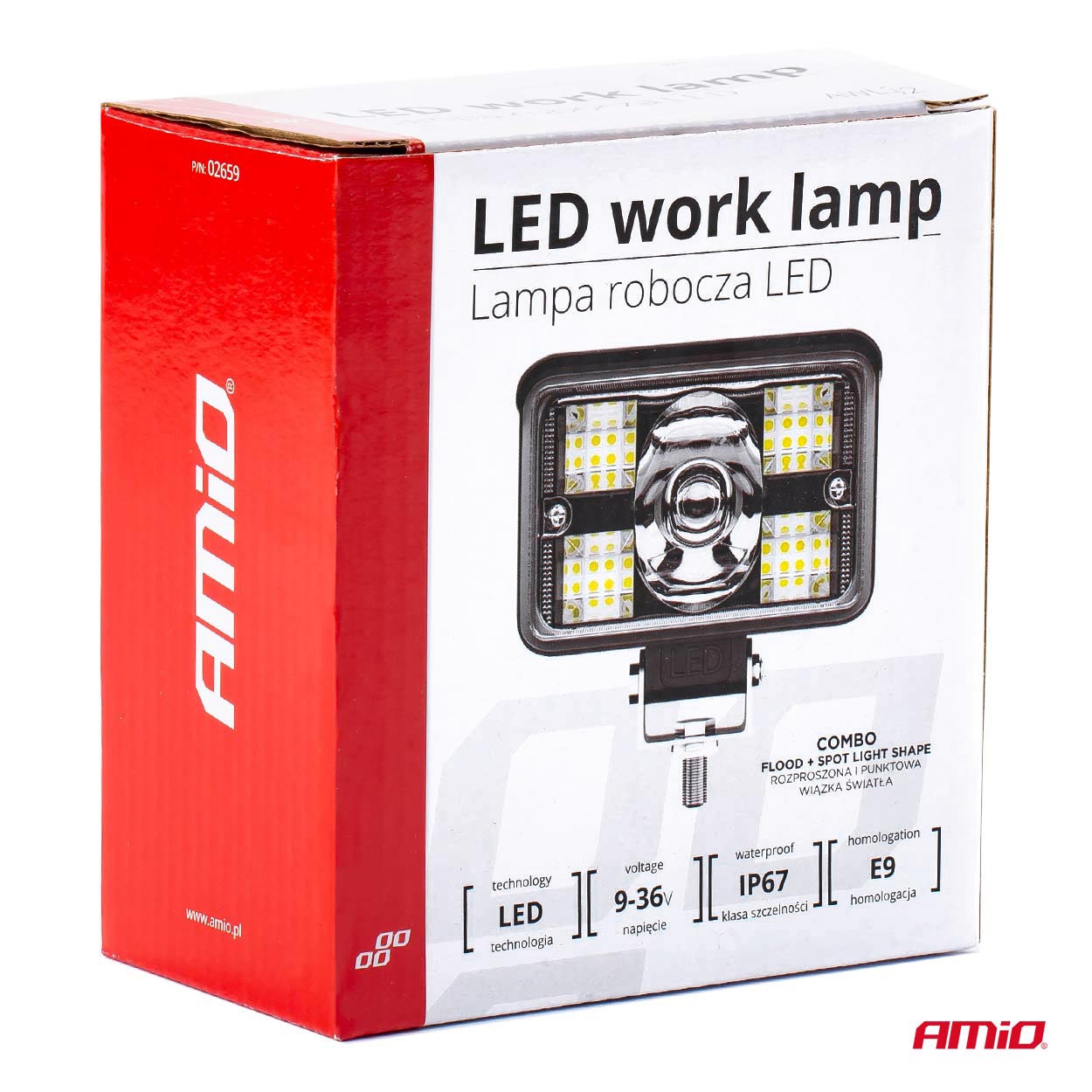 Lámpara de trabajo AWL32 para 9-36 V