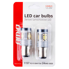 Bombilla LED con 24 SMD y construcción de aluminio