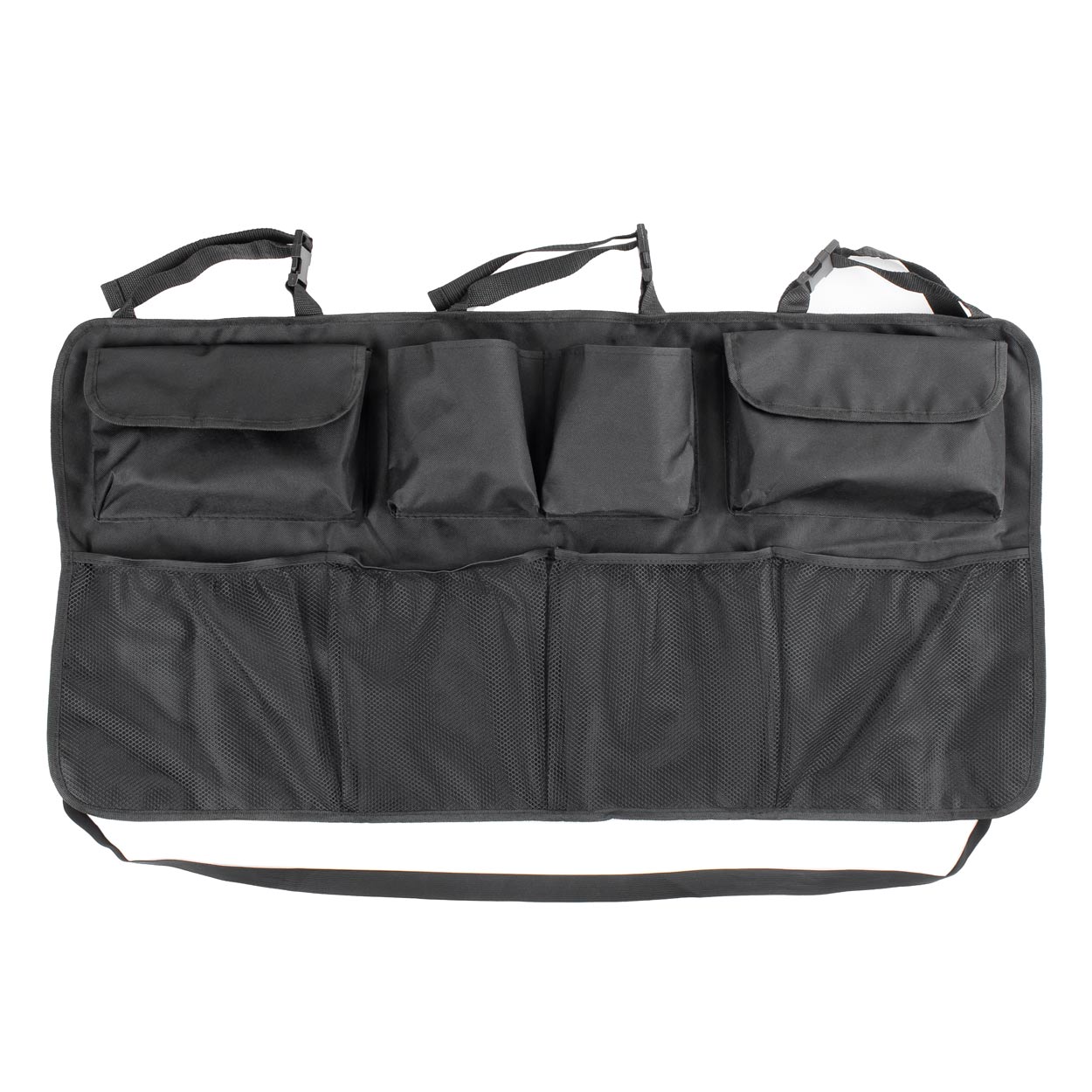 Bagagerumsorganizer med 8 lommer, 89 x 46 cm