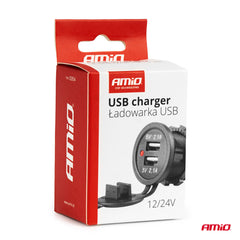 Cargador USB para coche impermeable con Qualcomm Quick Charge 3.0